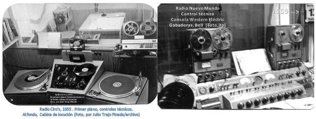 Controles técnicosy cabina de locución en Radio Ciro's y Radio Nuevo Mundo de Guatemala(Fotos, jtp)
