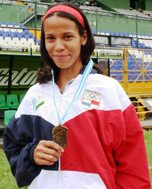 Andrea Ferris, de Panamá (Foto, por el periodista Fredy Godoy, de Guatemala).