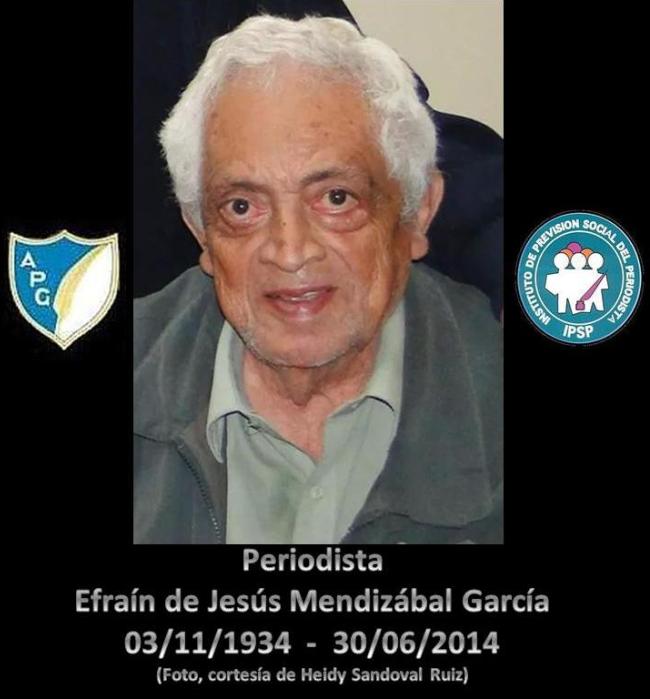 Efraín de Jessús Mendizábal García  ---U--  deceso foto.--HEISAN