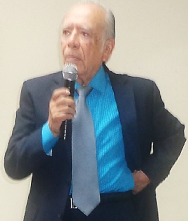 Luis Morales Chúa, afiliado 37, durante su intervención (Foto, por Julio Trejo Pineda) a