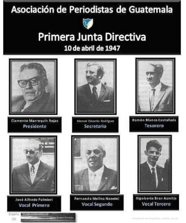 APG PRIMERA JUNTA DIRECTIVA -EN 1947 FUNDACIÓN 10 DE ABRIL