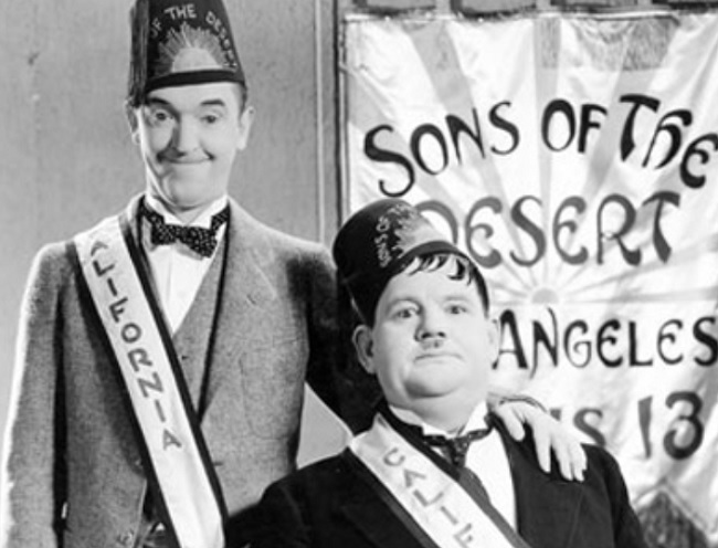 Stan Laurel (i) y Oliver Hardy (Fuente: Internet)